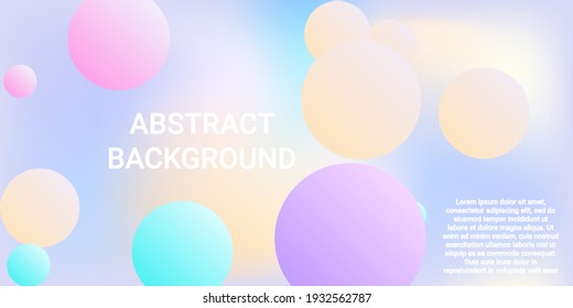Ball shape gradients. Modern design of coatings. Bright gradient. Vector geometric illustration. Background picture with balls for banner, poster, cover design.