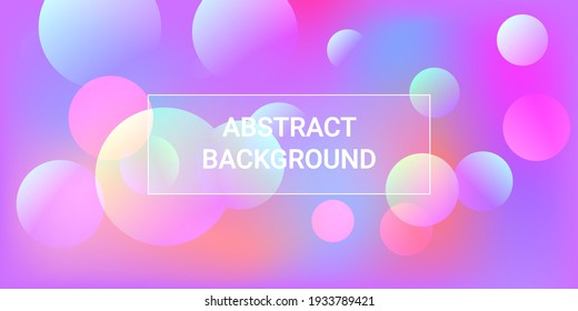 Kugelförmige Farbverläufe. Modernes Design von Beschichtungen. Heller Farbverlauf. Geometrische Vektorgrafik. Hintergrundbild mit Bälle für Banner, Poster, Cover-Design.