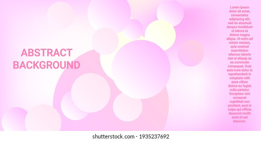 Ball shape gradients. Modern design of coatings. Bright gradient. Vector geometric illustration.  3d. Background picture with balls for banner, poster, cover design.