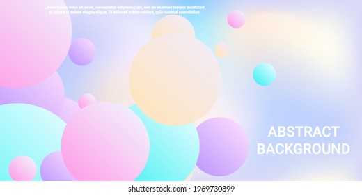 Ball shape gradients. Modern design of coatings. Bright gradient. Vector 3d illustration. Background picture with balls for banner, poster, cover design.