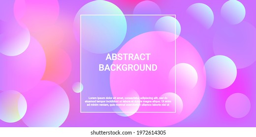Ball shape gradients. Modern design of coatings. Bright gradient. Vector 3d illustration. Background picture with balls for banner, poster, cover design.