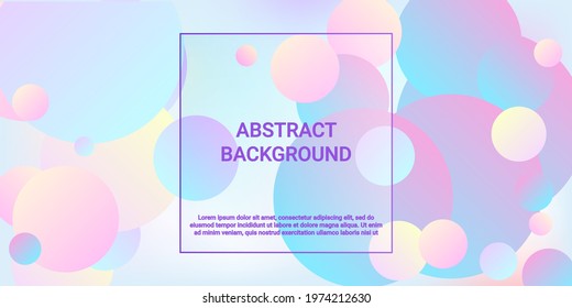 Ball shape gradients. Modern design of coatings. Bright gradient. Vector geometric illustration.  3d. Background picture with balls for banner, poster, cover design.