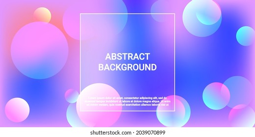 Ball shape gradients. Modern design of coatings. Bright gradient. Vector geometric illustration.  3d. Background picture with balls for banner, poster, cover design.