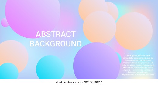 Ball shape gradients. Modern design of coatings. Bright gradient. Vector geometric illustration.  3d. Background picture with balls for banner, poster, cover design.