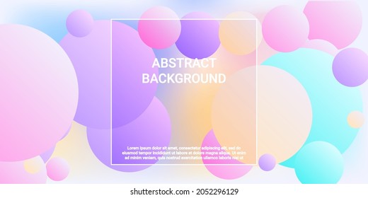 Gradientes de forma de bola. Diseño moderno de revestimientos. Gradiente brillante. Ilustración geométrica vectorial.  3 quinquies. Imagen de fondo con bolas para banner, afiche, diseño de portada.