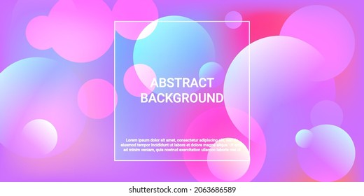 Ball shape gradients. Modern design of coatings. Bright gradient. Vector geometric illustration. Background picture with balls for banner, poster, cover design.