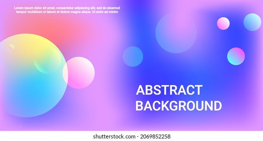 Ball shape gradients. Modern design of coatings. Bright gradient. Vector 3d illustration. Background picture with balls for banner, poster, cover design.