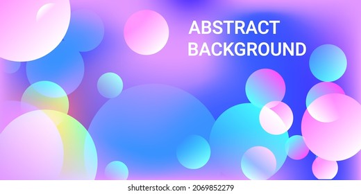 Ball shape gradients. Modern design of coatings. Bright gradient. Vector geometric illustration.  3d. Background picture with balls for banner, poster, cover design.