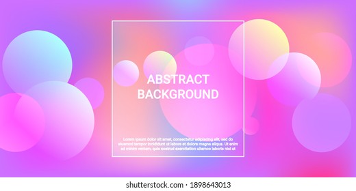 Ball shape gradients. Modern graphic texture. Bright gradient. Vector geometric illustration.  3d. Background picture with balls for banner, poster, cover design.