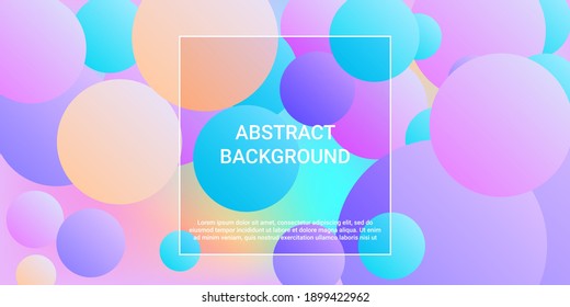 Ball shape gradients. Modern graphic texture. Bright gradient. Vector geometric illustration. Background picture with balls for banner, poster, cover design.