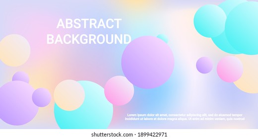 Ball shape gradients. Modern graphic texture. Bright gradient. Vector geometric illustration.  3d. Background picture with balls for banner, poster, cover design.