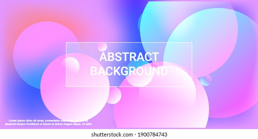 Ball shape gradients. Modern graphic texture. Bright gradient. Vector geometric illustration. Background picture with balls for banner, poster, cover design.