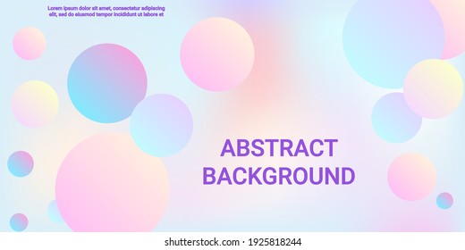 Ball shape gradients. Modern graphic texture. Bright gradient. Vector geometric illustration. Background picture with balls for banner, poster, cover design.