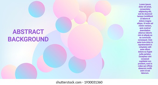 Ball shape gradients. Modern graphic texture. Bright gradient. Vector geometric illustration. Background picture with balls for banner, poster, cover design.