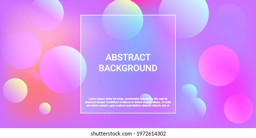 Ball shape gradients. Modern graphic texture. Bright gradient. Vector geometric illustration. Background picture with balls for banner, poster, cover design.