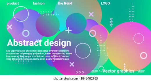 Ball shape gradients.  Multicolored balls for design 3D illustration.  Magazine style. Vector clip art.