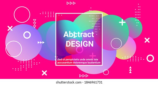 Ball shape gradients.  Multicolored balls for design 3D illustration.  Abstract geometric background design.