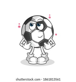 ball shy vector. cartoon character