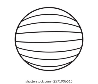 Ball Silhouette vector illustration icon type design