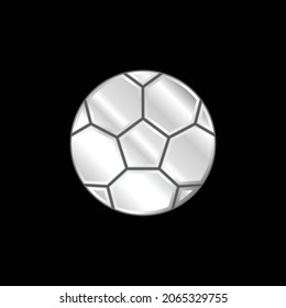 Icono metálico plateado de bolas