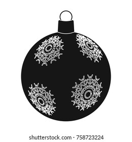 Ball single icon in black style.A toyvector symbol stock illustration web.