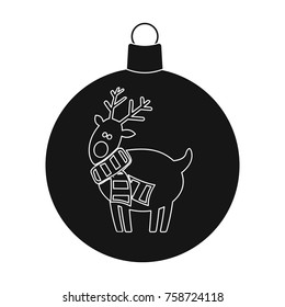 Ball single icon in black style.A toyvector symbol stock illustration web.