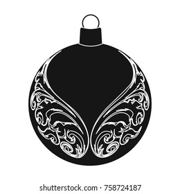 Ball single icon in black style.A toyvector symbol stock illustration web.
