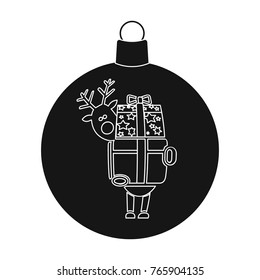 Ball single icon in black style.A toyvector symbol stock illustration web.