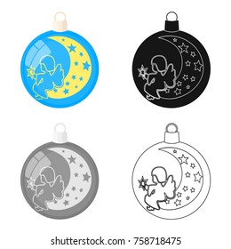 Ball single icon in cartoon style.A toyvector symbol stock illustration web.
