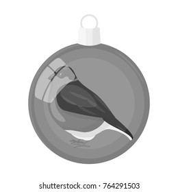 Ball single icon in monochrome style.A toyvector symbol stock illustration web.