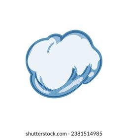 ball snowball cartoon. throw frozen, fun weather, frost seasonal ball snowball sign. isolated symbol vector illustration