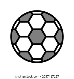 ball soccer color icon vector. ball soccer sign. isolated symbol illustration