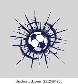 Ball Soccer bate parede com efeito de rachadura para futebol esportivo 