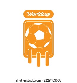 Ball and soccer shoe vector illustration. sport competition design concept. Eps 10 Vector.
