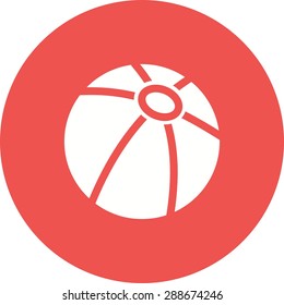 Ball, sport, play icon vector image. Can also be used for summer, recreation and fun. Suitable for use on mobile apps, web apps and print media.