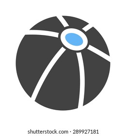 Ball, sport, play icon vector image. Can also be used for summer, recreation and fun. Suitable for use on mobile apps, web apps and print media.