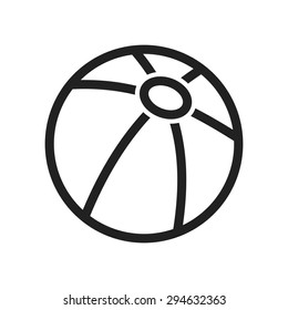 Ball, sport, play icon vector image. Can also be used for summer, recreation and fun. Suitable for use on mobile apps, web apps and print media.