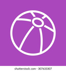Ball, sport, play icon vector image. Can also be used for summer, recreation and fun. Suitable for use on mobile apps, web apps and print media.