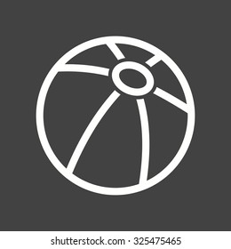 Ball, sport, play icon vector image. Can also be used for summer, recreation and fun. Suitable for use on mobile apps, web apps and print media.