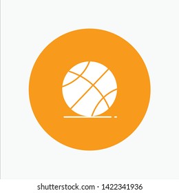 Ball, Sports, Game, Education white glyph icon