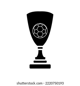 icono vectorial de trofeo estampado de bola