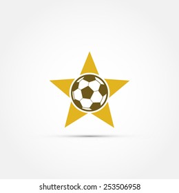 Ball with star icon