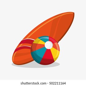 Ball of summer and vacation design