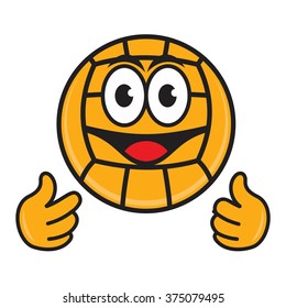 ball symbol cartoon. vector logo.