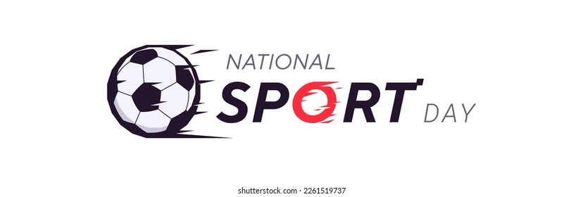 ball symbol vector design. national sports day concept. soccer game. sports events. sign