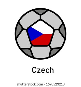 the ball symbolizes the czech state flag