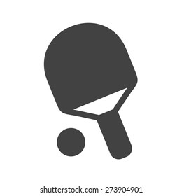 Ball, table tennis, racket icon vector image. Can also be used for sports, fitness, recreation. Suitable for web apps, mobile apps and print media.