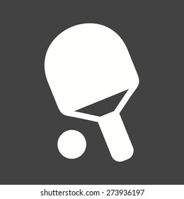 Ball, table tennis, racket, sports icon vector image. Can also be used for fitness, recreation. Suitable for web apps, mobile apps and print media.