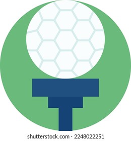 Ball Tee Vector Icon which is suitable for commercial work and easily modify or edit it

