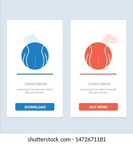 Ball, Tennis, Sport, Game  Blue and Red Download and Buy Now web Widget Card Template